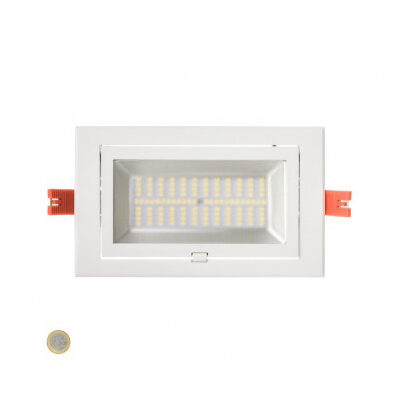 SHOP LED Downlight - front view - white - adjustable and recessed