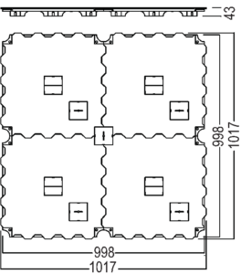 Slab drawing OCTAeco flooring