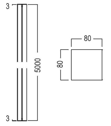 OCTAlux - profilé Octanorm 5000 mm